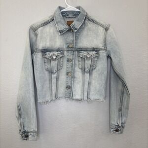Gap Women's Distressed Denim Jacket - Size XXS